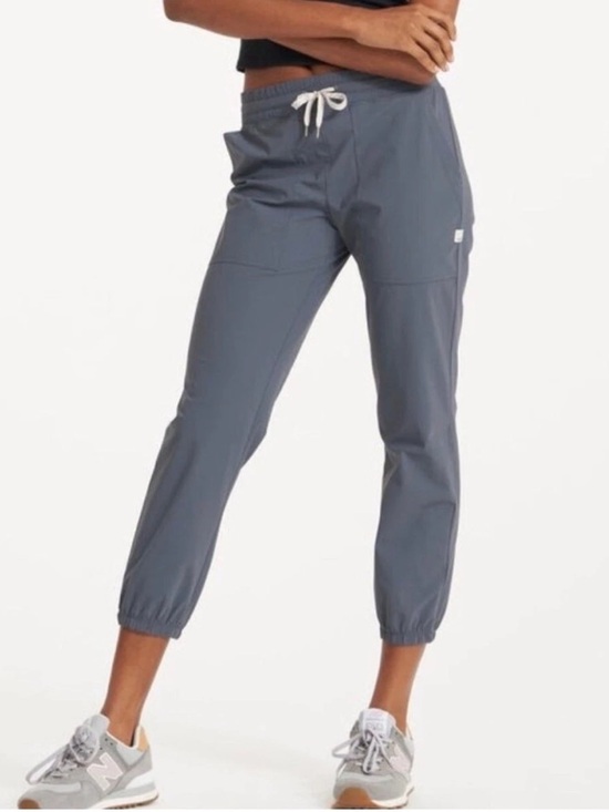 Vuori Pants - Vuori Miles Jogger In Azure Blue Gray Lightweight